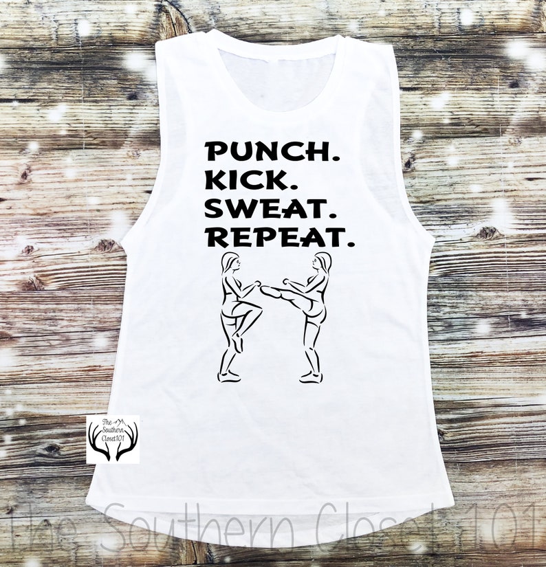 Kickboxing Tank top,Kickboxing,Gym Tank top,Womens Tank Top,Workout Shirts,Women/'s Shirt,Womens Sleeveless Shirts Womens Boxing Tank