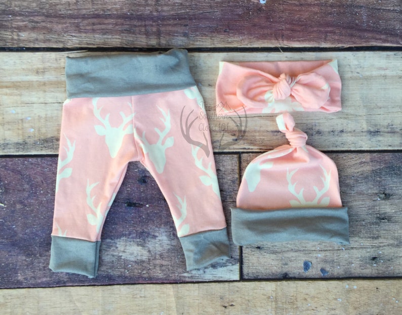 Baby Girl Clothes Baby Girl Coming home Outfit Baby Girl Deer