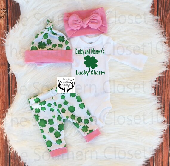 St. Patrick's Day OutfitGirl Coming home OutfitBaby St. | Etsy