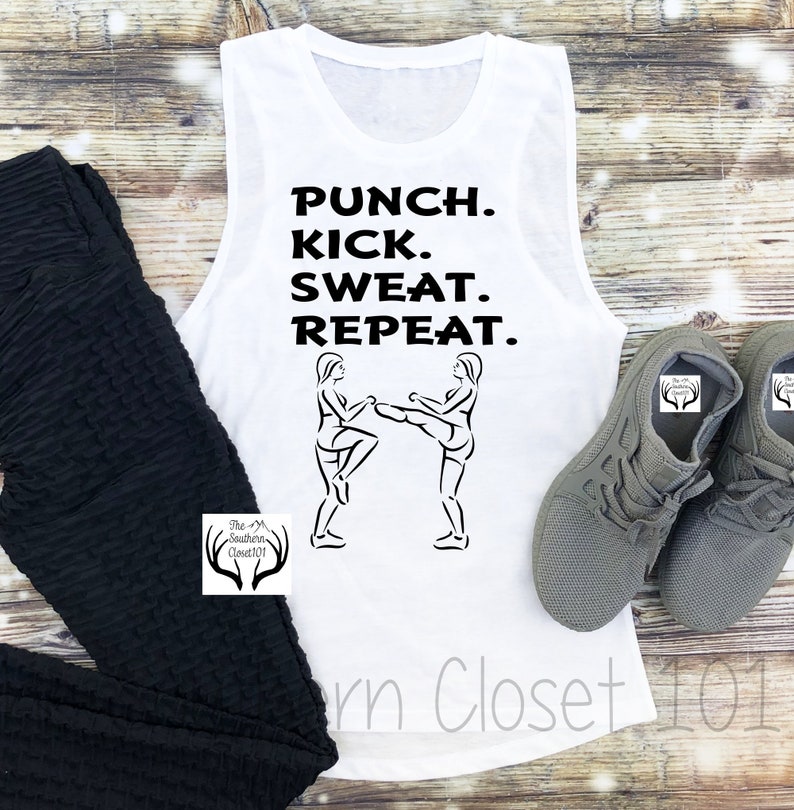 Kickboxing Tank top,Kickboxing,Gym Tank top,Womens Tank Top,Workout Shirts,Women/'s Shirt,Womens Sleeveless Shirts Womens Boxing Tank