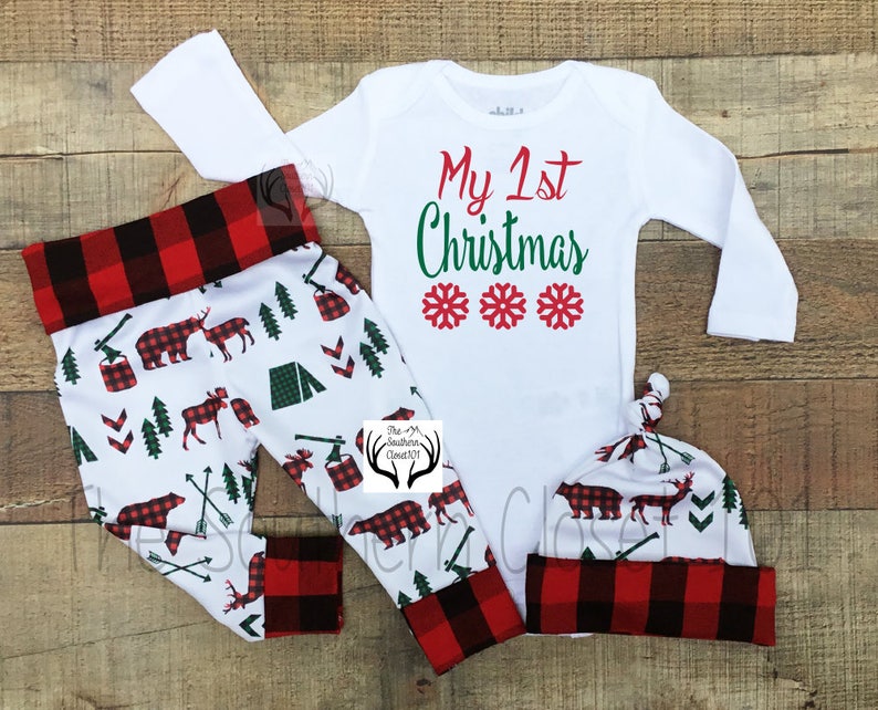 Boy Coming Home Outfit,Red Plaid,Plaid Christmas Outfit for babies,Baby Christmas Outfit set,Baby Boy,Plaid Boys Christmas Outfit,Newborn