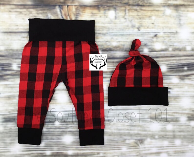 buffalo plaid coming home outfit