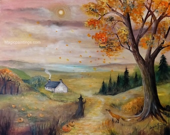Herbst-Tagundnachtgleiche, Herbstsaison - Print