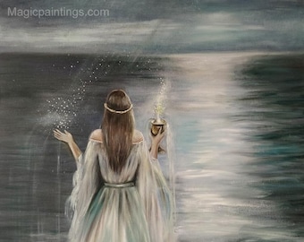The Cup - Large Print , Holy Grail, Water element, Magical tools
