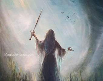 The Sword, Magic tools, Occult Art - Print