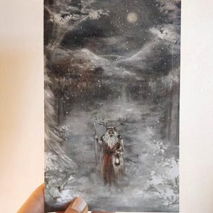 Winterkönig, Yule, Weihnachten, Fine Art Karte, Greeting Card - 18,2 x 11,7 cm