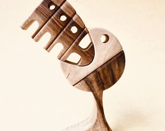 aaah...2; unique piece ; wood sculpture 2virgule5d