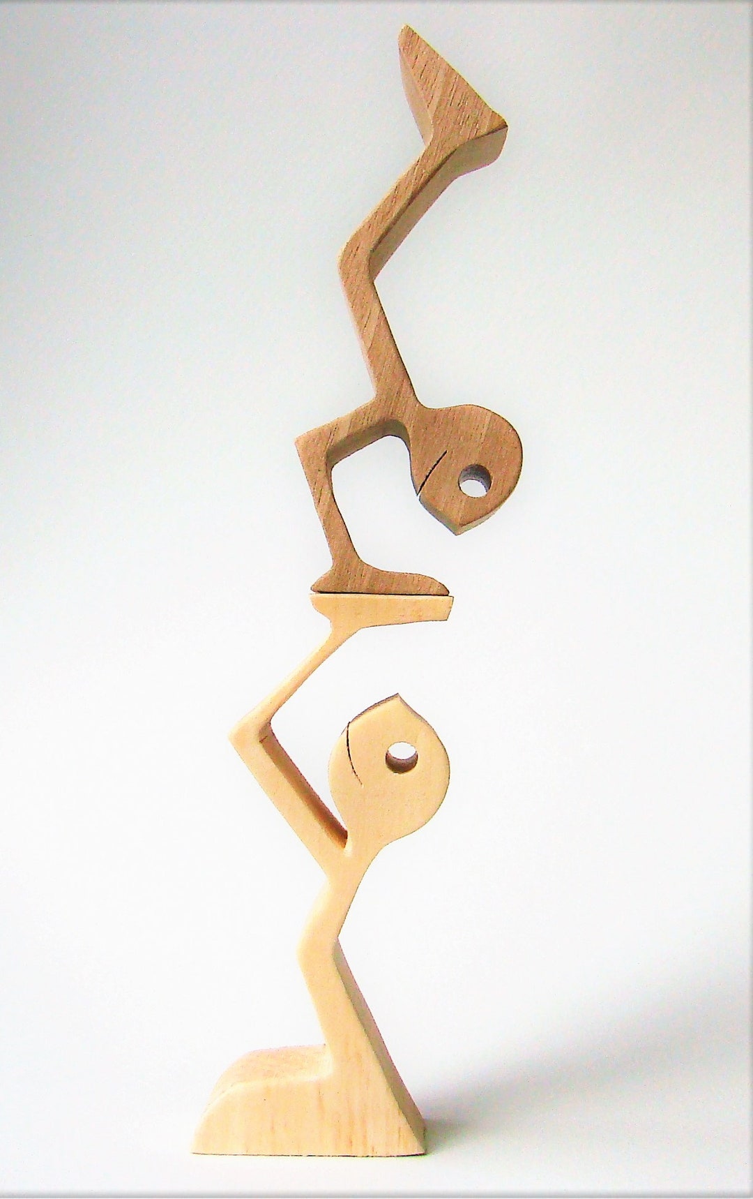 Acrobats 3 Wood Carving Wripped - Etsy