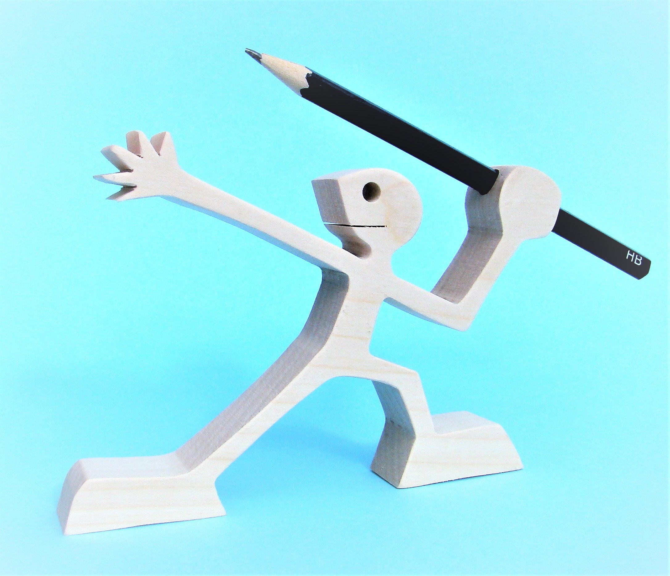 Lanceur d'alerte ; Sculpture Bois Chantourné