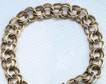 Yellow Gold Fancy Chain Link Bracelet | Vintage Link Bracelet | 10K Gold Bracelet | Vintage Jewelry | Antique Jewellery | Vintage Bracelet