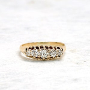 Diamond Ring | Yellow Gold Ring | Diamond Engagement Ring | Engagement Ring | Antique Jewelry | Antique Jewellery | Antique Engagement Ring