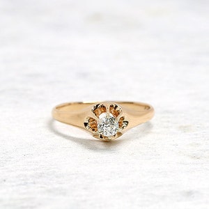 Diamond Engagement Ring | Diamond Ring | Diamond Six Prong Ring | Engagement Ring | Antique Jewelry | Antique Jewellery | Antique Engagement