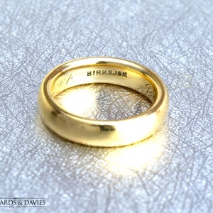 Antique Birks 18k Yellow Gold Ring | 1900s Birks Ring | Antique Wedding Ring | Antique Jewelry | Antique Jewellery | Vintage Wedding Band image 5