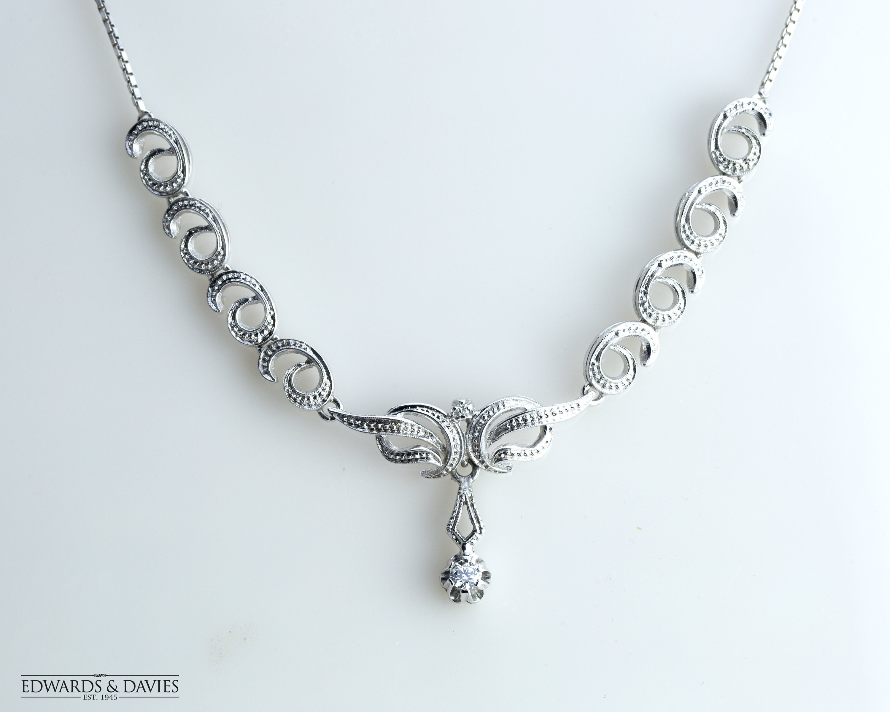 Vintage sale diamond necklace
