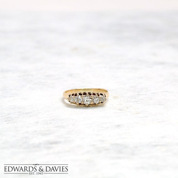 Diamond Ring | Yellow Gold Ring | Diamond Engagement Ring | Engagement Ring | Antique Jewelry | Antique Jewellery | Antique Engagement Ring