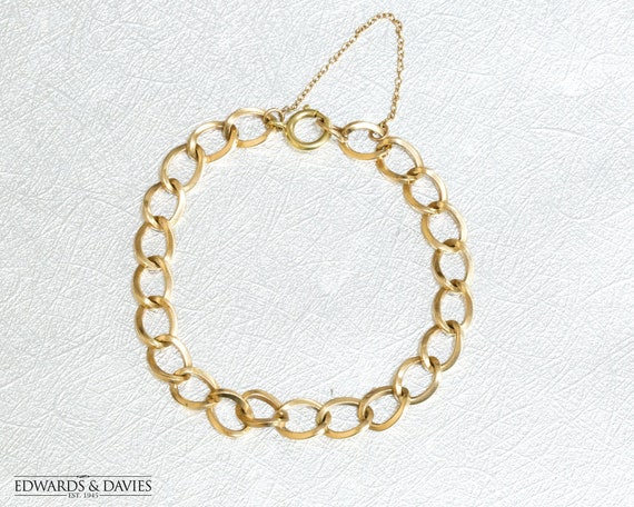 Antique gold cheap link bracelet