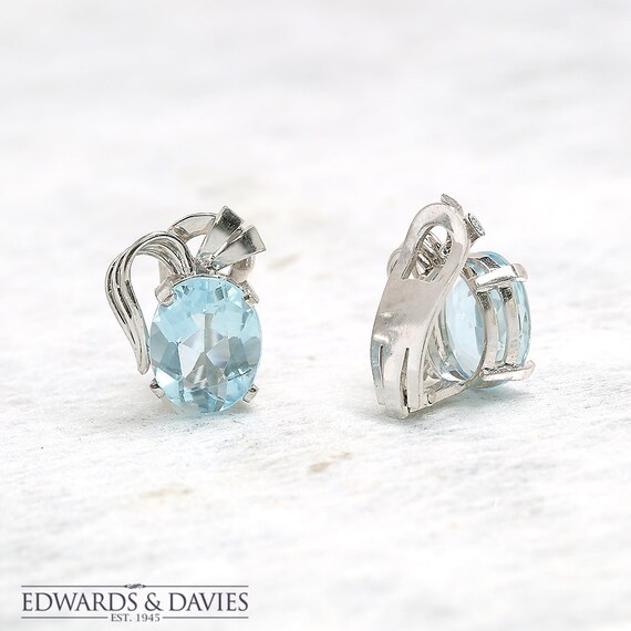 Antique aquamarine earrings outlet