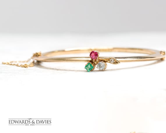 ruby emerald bangles gold