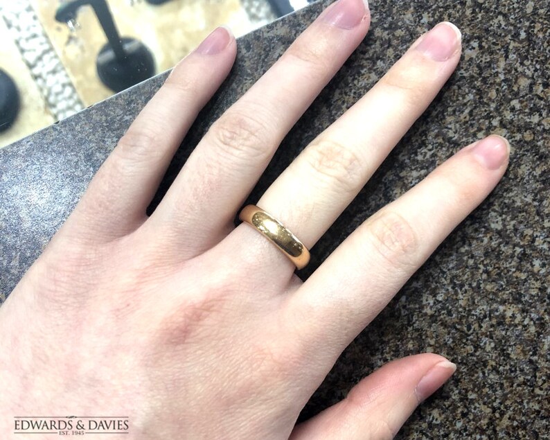 Antique Birks 18k Yellow Gold Ring | 1900s Birks Ring | Antique Wedding Ring | Antique Jewelry | Antique Jewellery | Vintage Wedding Band image 6