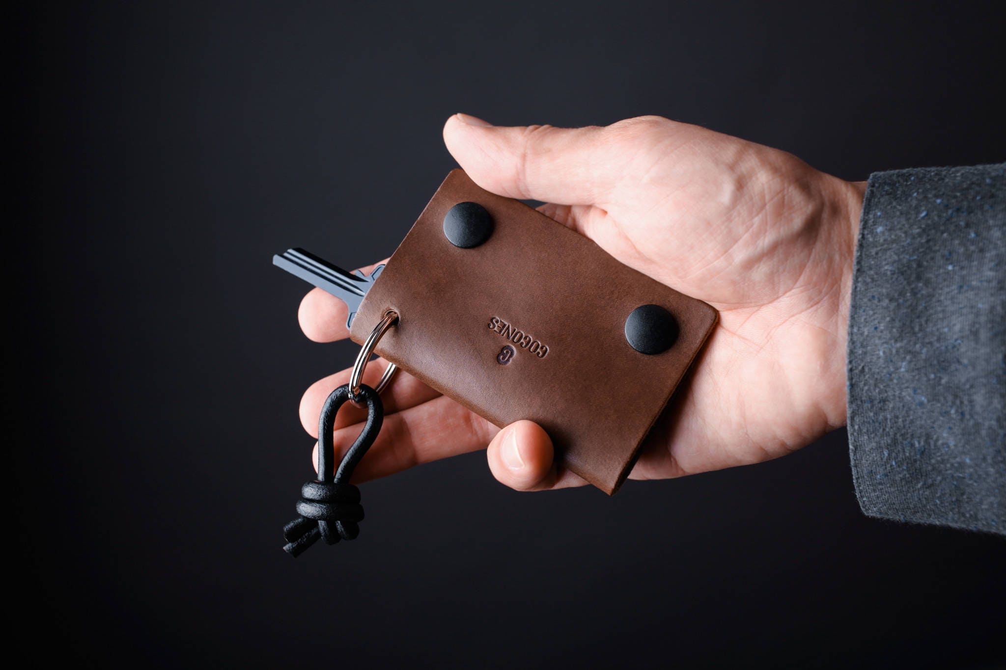 Personalized Modern Leather Key Case Personalised Key Case | Etsy