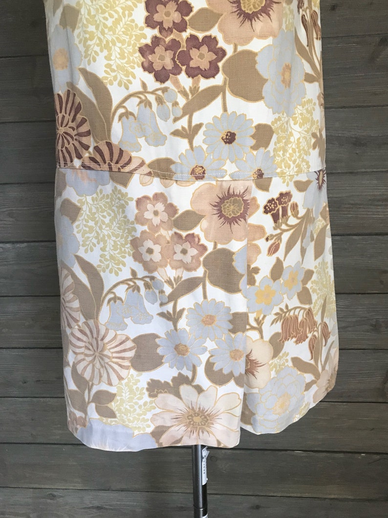 Size XS-S Yellow Pastel Blue 1960/'s Playsuit Romper Skort and Brown