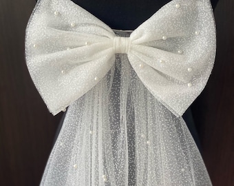 Crystal Stone Wedding Veil Wedding Veils With Bow Detail - Etsy