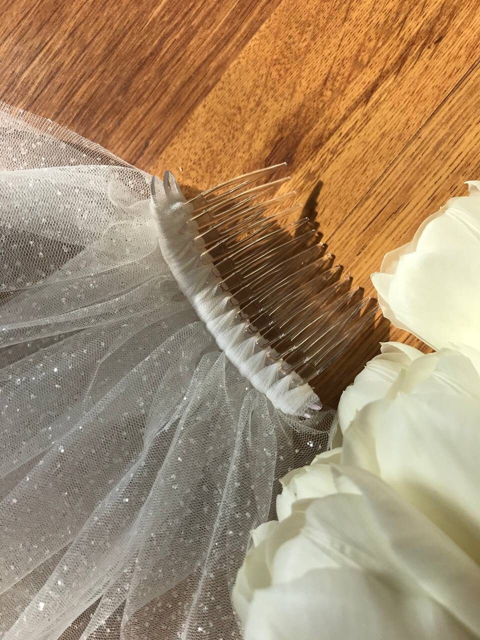 Glitter Veil Wedding Sparkle Bridal Veil Shimmer Veil Long Etsy Australia