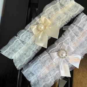 Garter with lace garter set bow garter beaded lace garter belt bridal garter wedding accessories for bride garter belt for stockings boho
