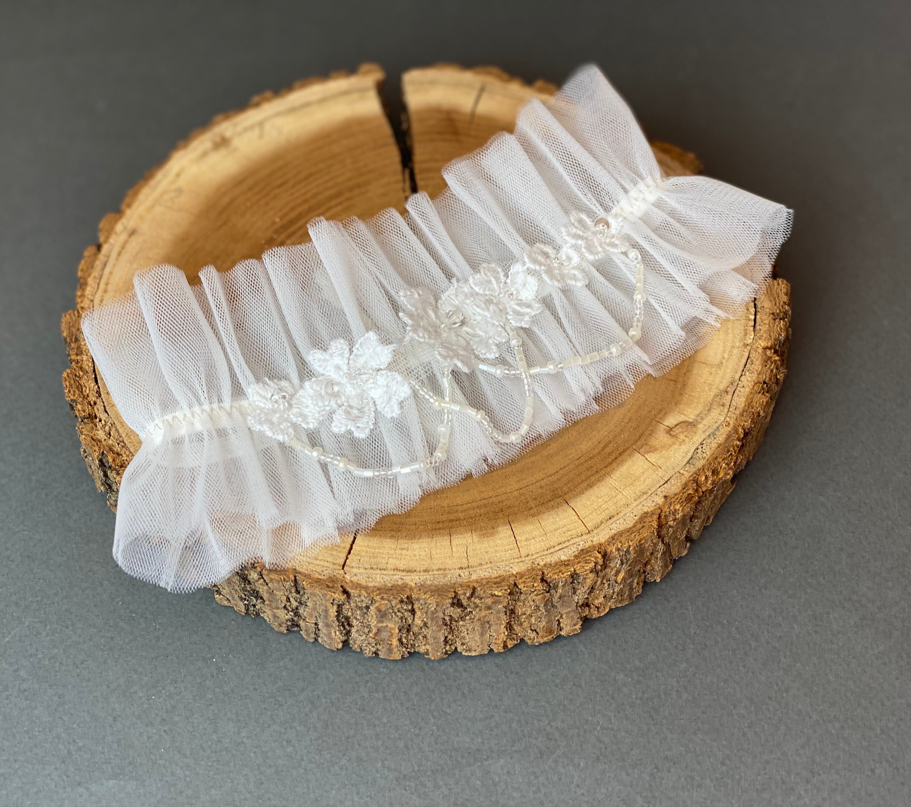 Ivory garter for bride wedding garter boho bridal garter lace Etsy