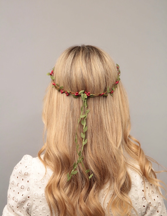bridesmaid floral headpiece