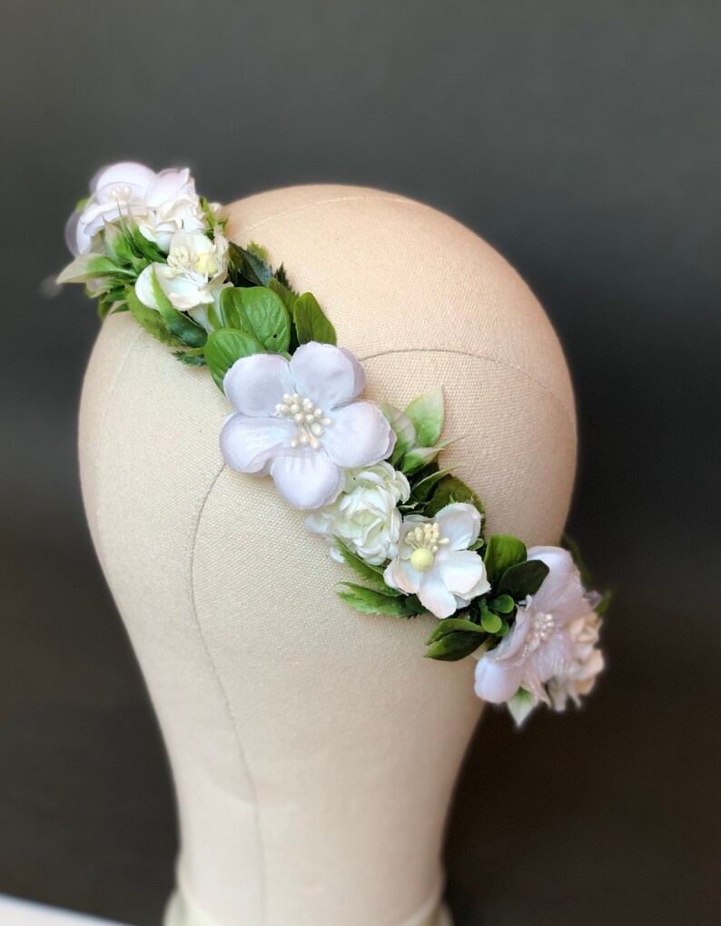 Flower crown wedding flower crown adult flower girl crown Etsy
