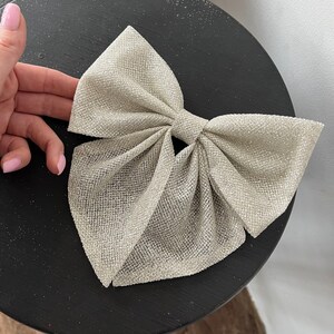 Schleife Haarspange Hochzeit Haarschleife Glitzer Haarspangen französische Schleife für Hochzeit Bögen Damen Bögen Haarspange Braut Haarschleife Haarspange Mädchen Schleife