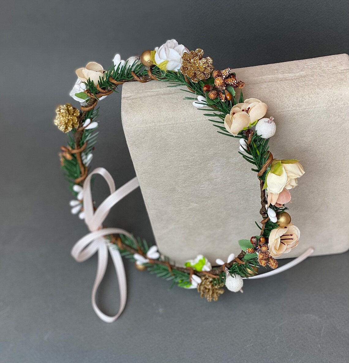 Kranz-Stirnband Mit Goldenen Blättern – Für Kostümpartys, Mittelalter-Events & Festliche Anlässe