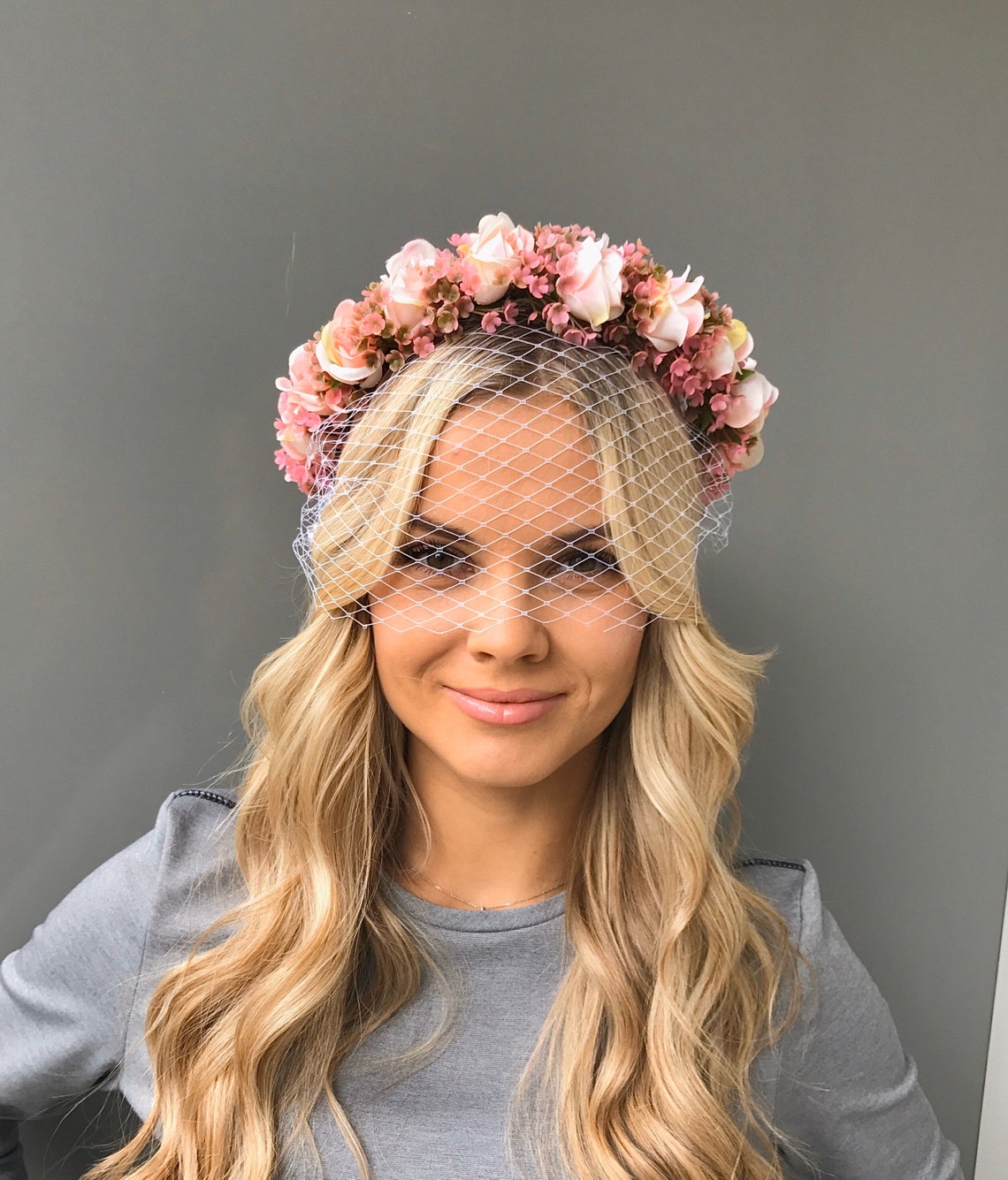 Red birdcage veil wedding veil cage veil red hair piece bird Etsy