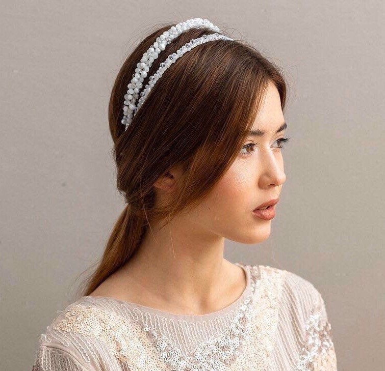  Beaupretty hexagram headband womens headbands delicate bridal  hairband tiara wedding headpiece crowns for women dresses for girls  exquisite headband decor woman Diamond Metal : Beauty & Personal Care