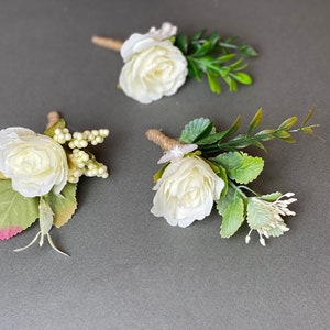 Couronne de fleurs blanches halo de fleurs de mariage couronne de mariée couronne de fleurs mariage coiffe de fleurs mariage couronne de cheveux couronne de fille de fleur boho couronne de mariée image 6