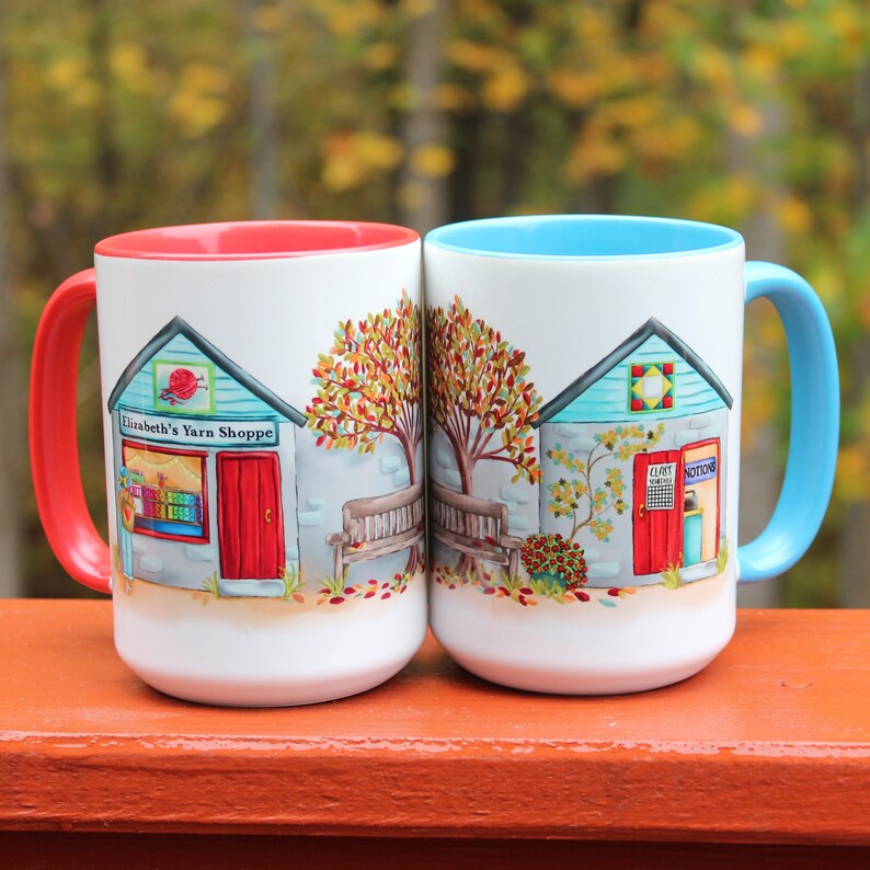Top Selling Knitting Mugs, Fall Yarn Shop, Gifts for Knitters