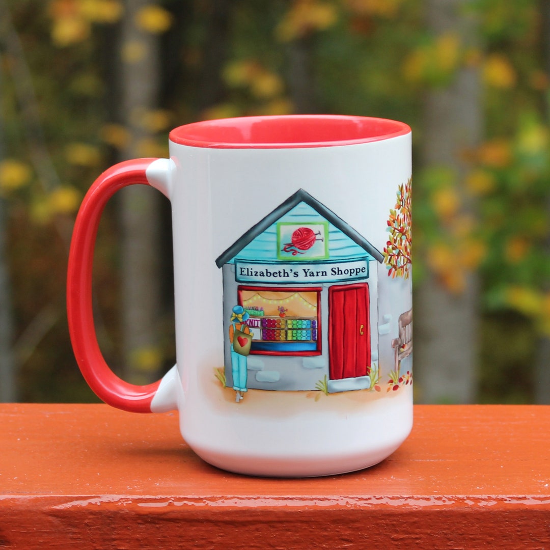Top Selling Knitting Mugs, Fall Yarn Shop, Gifts for Knitters