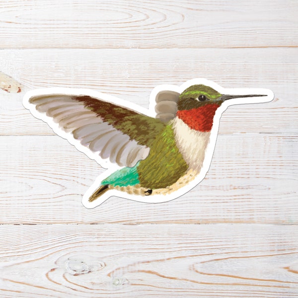 Hummingbird Sticker, Planner Journal, Bird Watcher