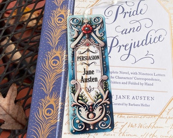 Jane Austen Persuasion Acrylic Bookmark for book lovers gift