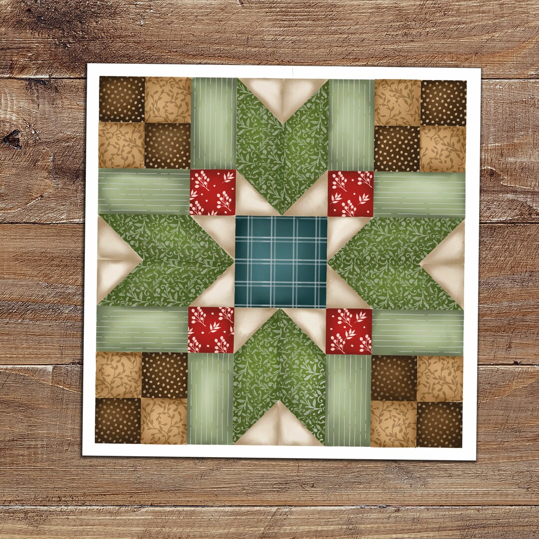 Blackford's Beauty Star Quilt Block Sticker, Planner, Quilting Journal, Quilt Block, Sewing