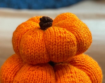 Cozy Fall Decor: Hand Knit Fake Pumpkins for your Home