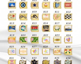 Personalized Italian Bracelet,Gold Italian Charm Bracelet, Vintage Bracelet,Custom Gold Italy Charms, Gift for Her, Christmas Halloween Gift