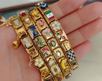 サイコロデザイン ネオン ブレスレット 海外ガール y2k swag サイコロ 