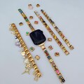 Gold Italian Charm Bracelet Apple Watch Bands, Custom Apple Watch Bands Charms, Metal Apple Watch Bands & straps, Extra 45% discount
