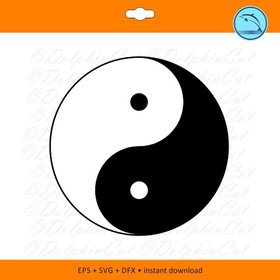 Digital Clipart Yin Yang Ancient Sign Emblem Wisdom Etsy