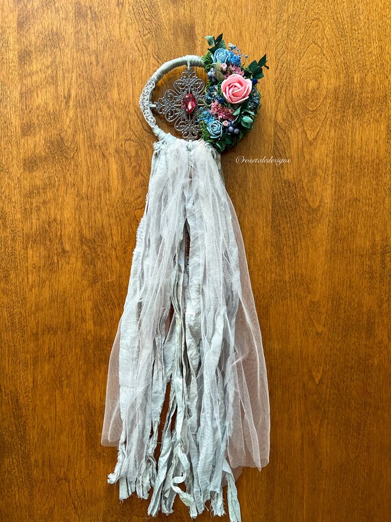 Fairy Light Catcher Crystal Sun Catcher Fairy Nursery Decor Fairy Bedroom Fairy Ornament Fairy House Fairytale Wall Art Dreamcatcher Garland