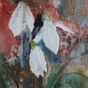 Little Snowdrops watercolour