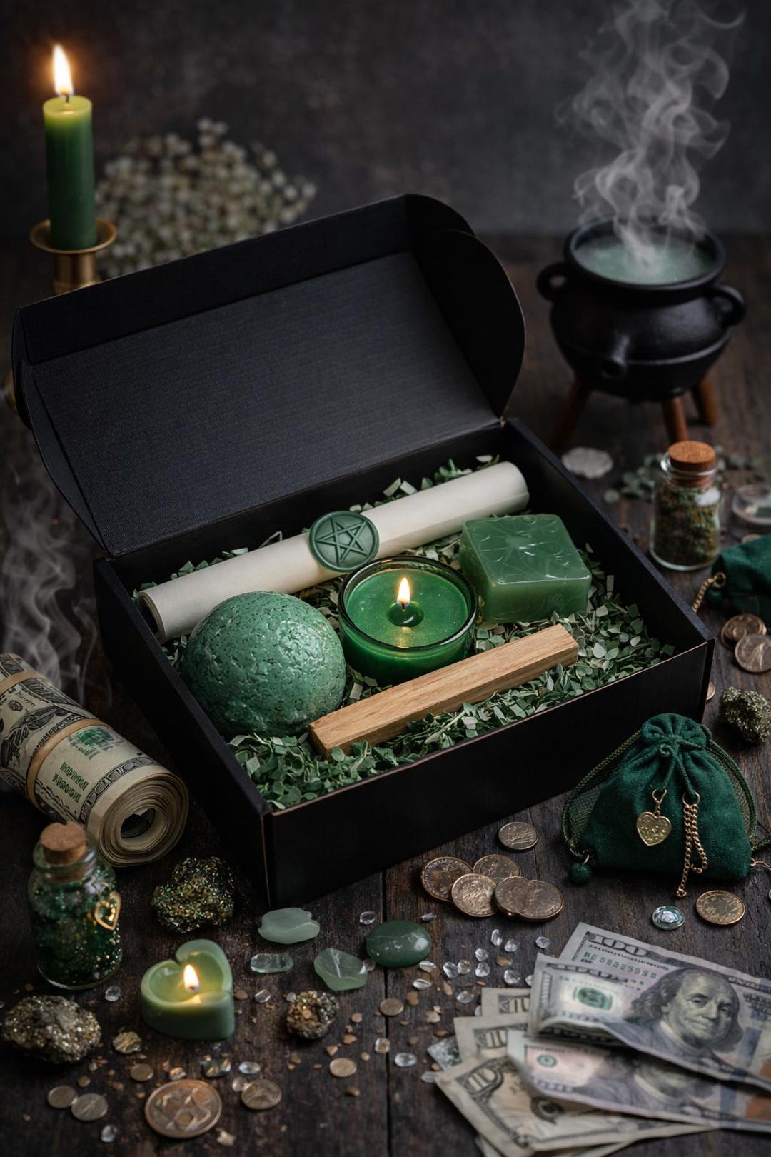 Simple Money Drawing Rituals Money Drawing Spell Ritual Bath Set | Abundance • Prosperity ...
