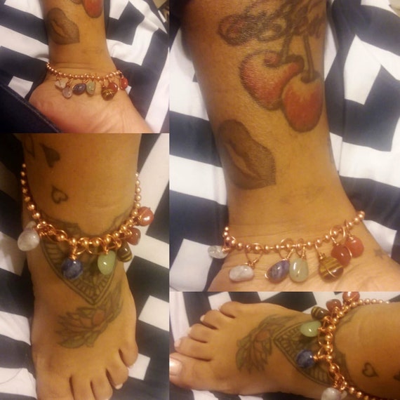 7 Crystal Anklet